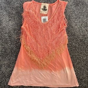 Frilled ombré top